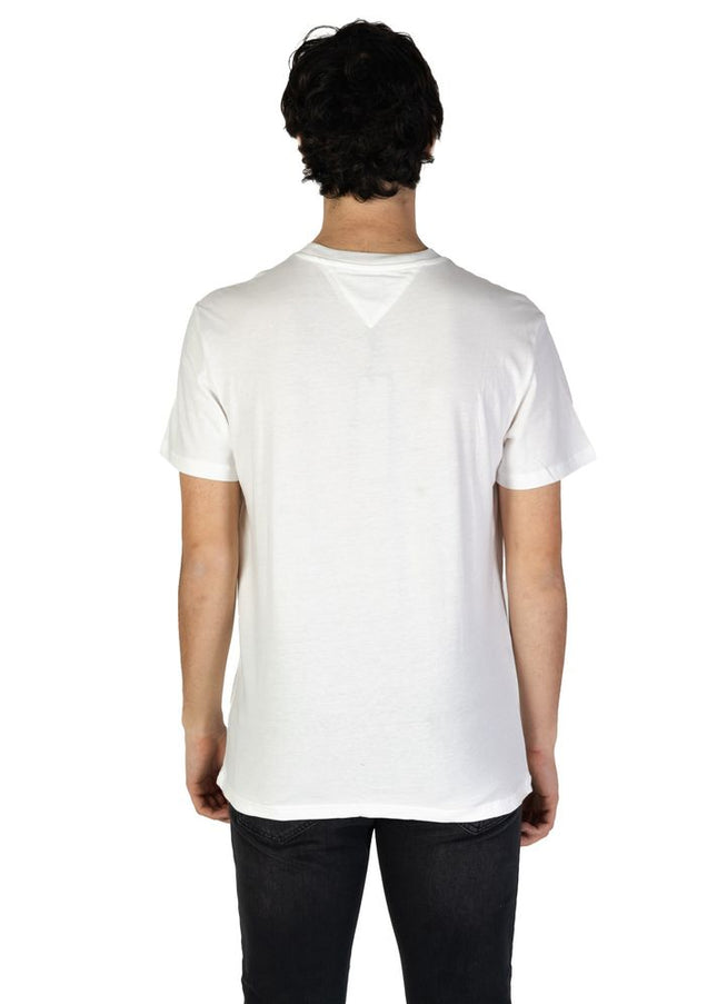 Tommy Hilfiger Jeans Cream Cotton Rigenerato T-Shirt