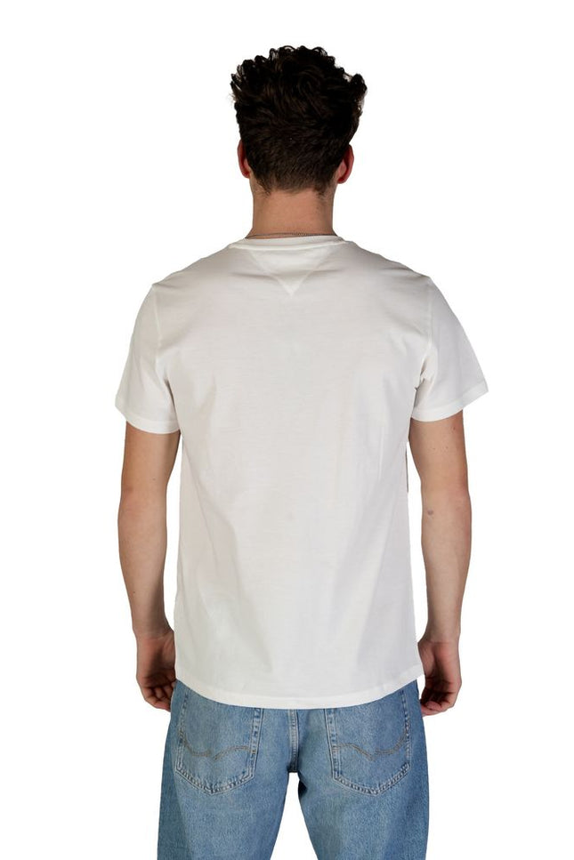 Tommy Hilfiger Jeans Cream Cotton Rigenerato T-Shirt