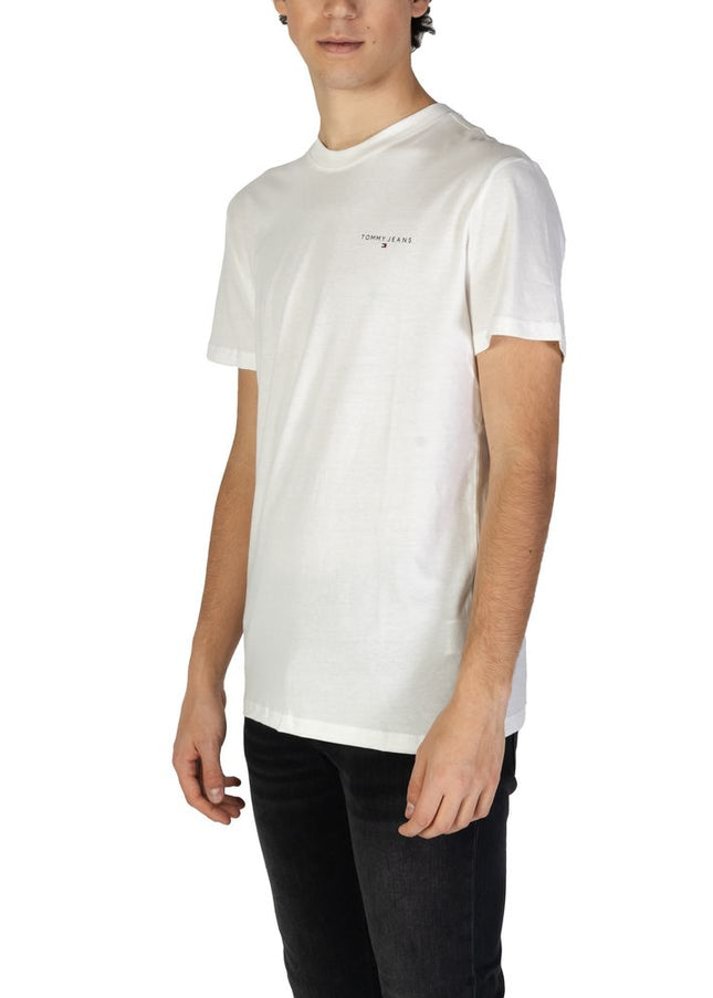 Tommy Hilfiger Jeans Cream Cotton Rigenerato T-Shirt