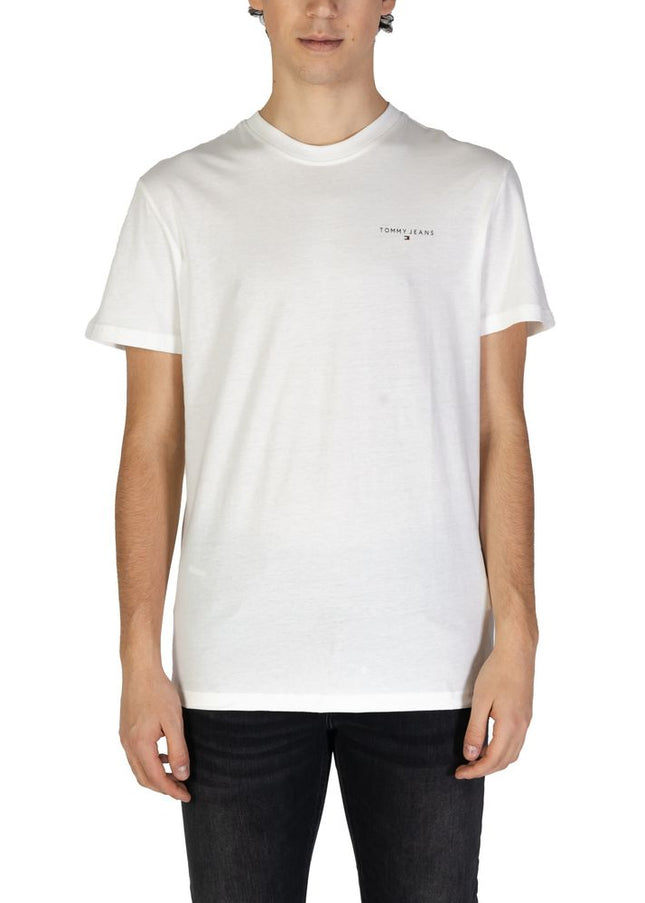 Tommy Hilfiger Jeans Cream Cotton Rigenerato T-Shirt