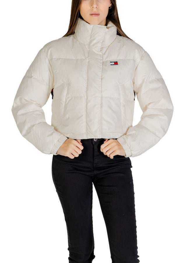 Tommy Hilfiger Jeans Cream Recycled Polyester Jackets & Coat