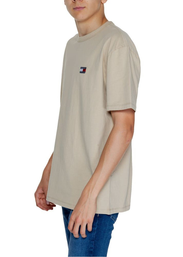 Tommy Hilfiger Jeans Gold Cotton T-Shirt