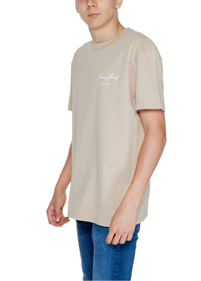 Tommy Hilfiger Jeans Gold Cotton T-Shirt