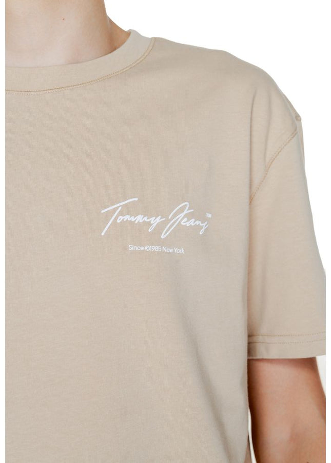 Tommy Hilfiger Jeans Gold Cotton T-Shirt