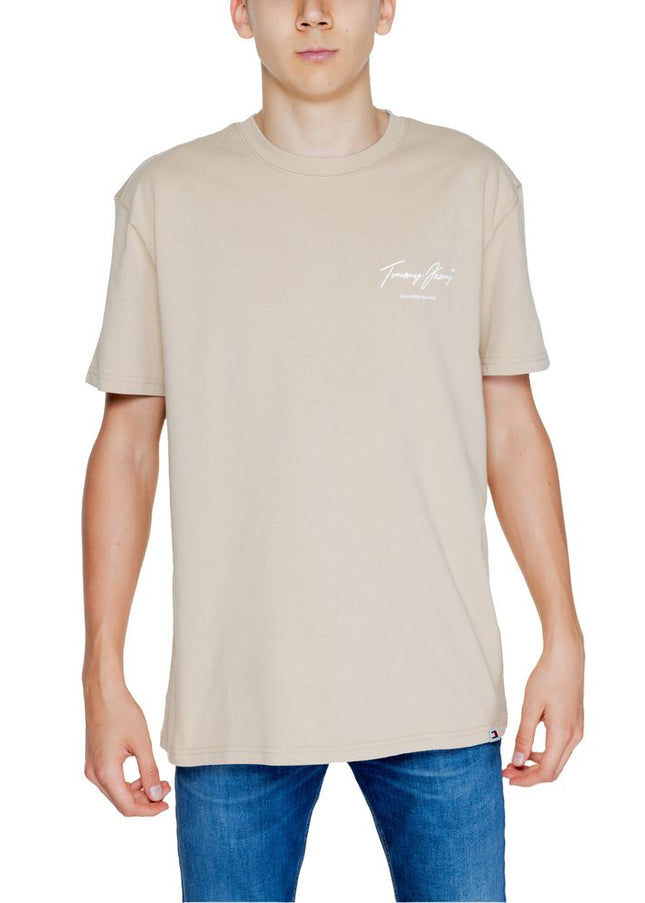 Tommy Hilfiger Jeans Gold Cotton T-Shirt