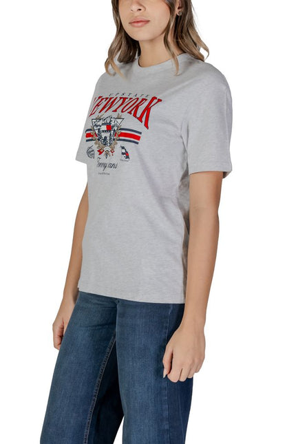 Tommy Hilfiger Jeans Gray Cotton Tops & T-Shirt