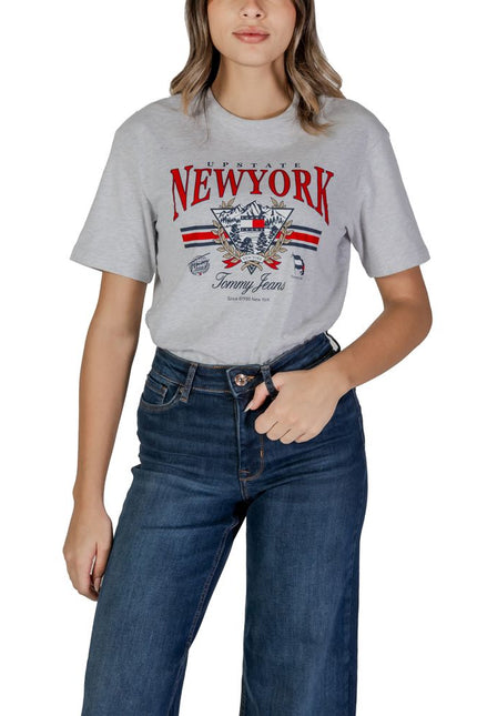 Tommy Hilfiger Jeans Gray Cotton Tops & T-Shirt