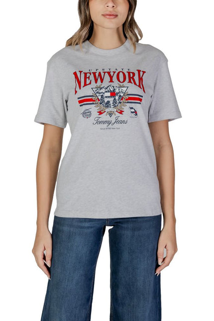 Tommy Hilfiger Jeans Gray Cotton Tops & T-Shirt