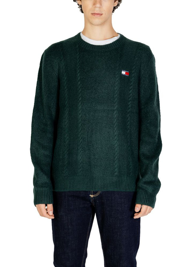 Tommy Hilfiger Jeans Green Acrylic Sweater