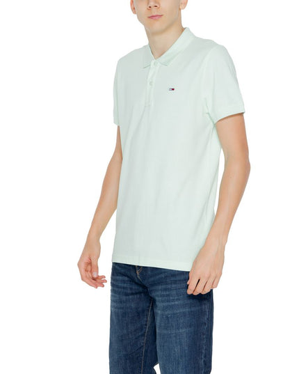 Tommy Hilfiger Jeans Green Cotton Polo Shirt