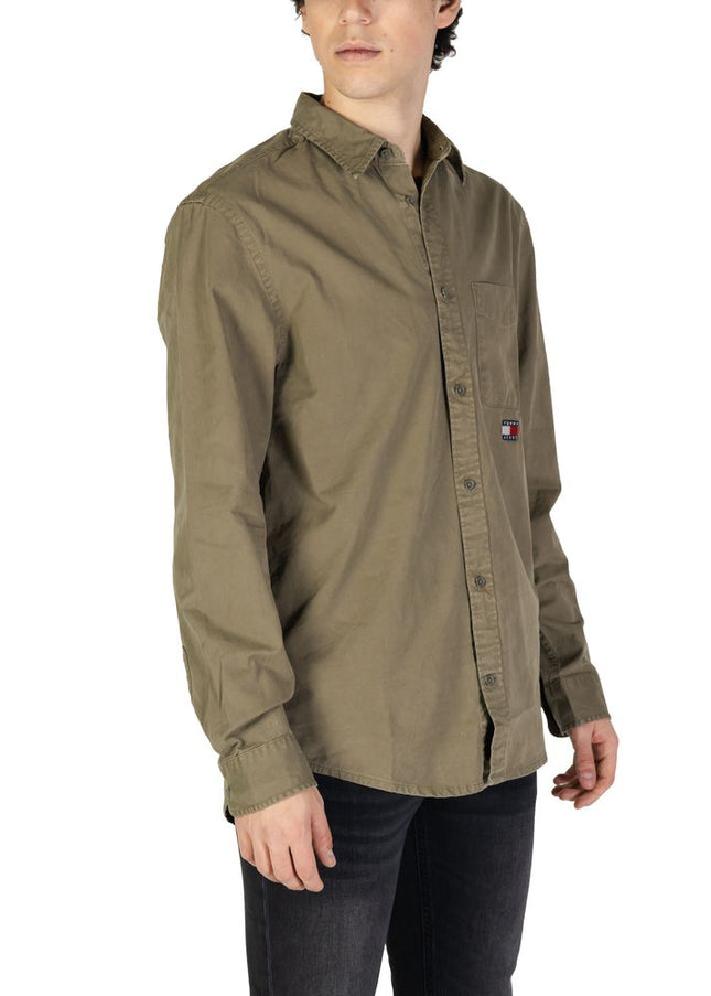 Tommy Hilfiger Jeans Green Cotton Rigenerato Shirt