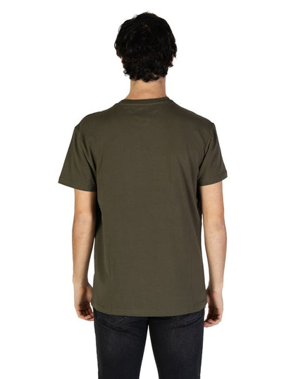 Tommy Hilfiger Jeans Green Cotton Rigenerato T-Shirt