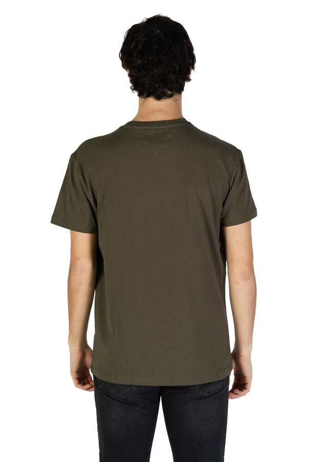 Tommy Hilfiger Jeans Green Cotton Rigenerato T-Shirt