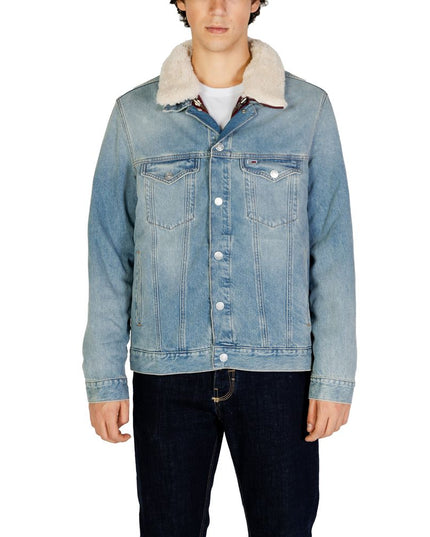 Tommy Hilfiger Jeans Light Blue Cotton Jacket