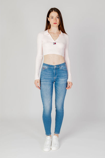 Tommy Hilfiger Jeans Pink Recycled Polyester Sweater