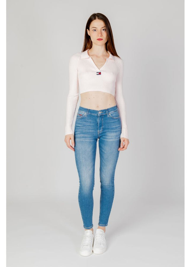 Tommy Hilfiger Jeans Pink Recycled Polyester Sweater