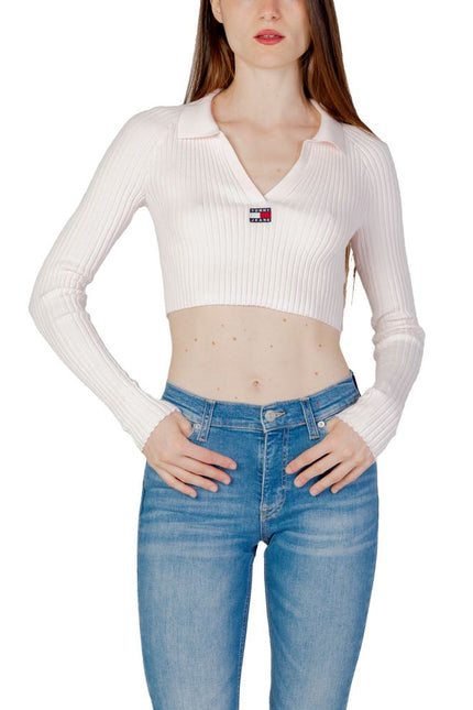 Tommy Hilfiger Jeans Pink Recycled Polyester Sweater