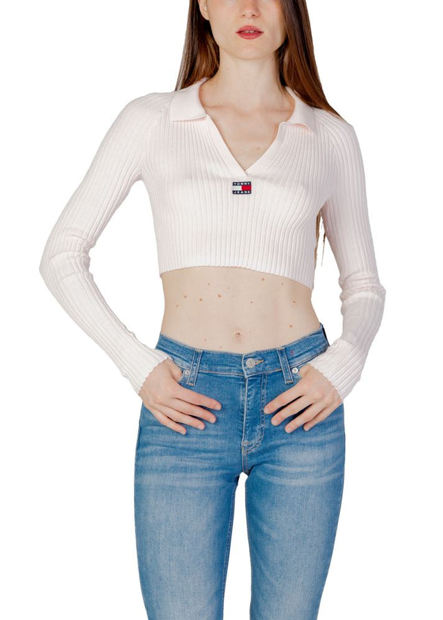 Tommy Hilfiger Jeans Pink Recycled Polyester Sweater