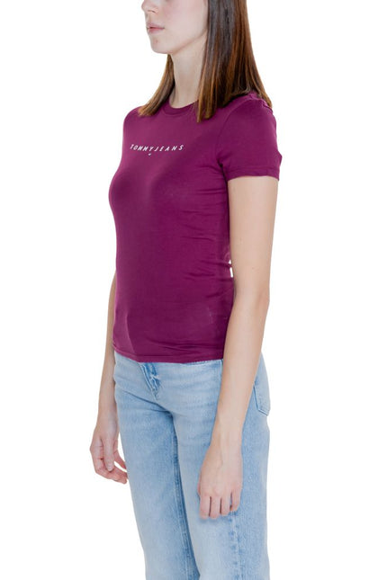 Tommy Hilfiger Jeans Purple Cotton Tops & T-Shirt