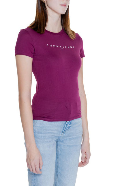 Tommy Hilfiger Jeans Purple Cotton Tops & T-Shirt