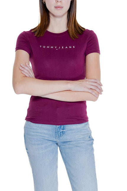 Tommy Hilfiger Jeans Purple Cotton Tops & T-Shirt