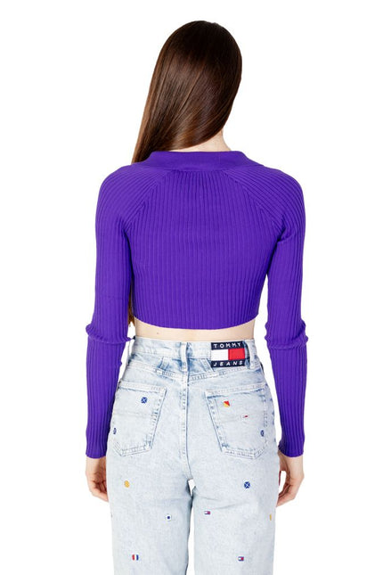 Tommy Hilfiger Jeans Purple Recycled Polyester Sweater