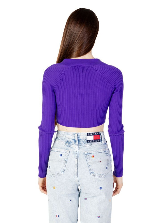 Tommy Hilfiger Jeans Purple Recycled Polyester Sweater