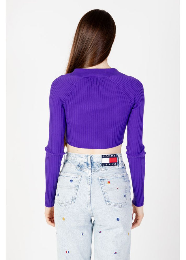 Tommy Hilfiger Jeans Purple Recycled Polyester Sweater