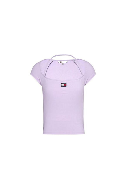 Tommy Hilfiger Jeans Purple Recycled Polyester Tops & T-Shirt