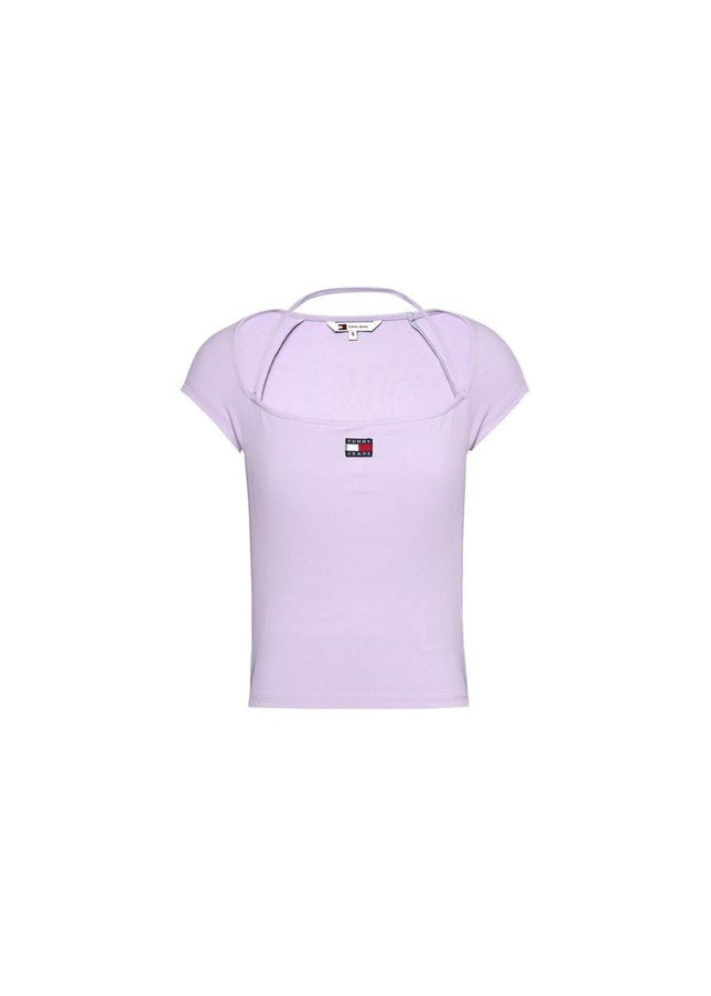 Tommy Hilfiger Jeans Purple Recycled Polyester Tops & T-Shirt