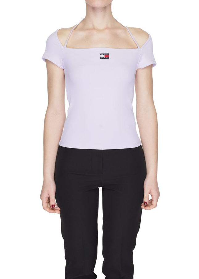 Tommy Hilfiger Jeans Purple Recycled Polyester Tops & T-Shirt