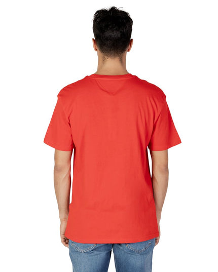 Tommy Hilfiger Jeans Red Cotton T-Shirt