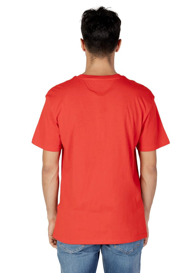 Tommy Hilfiger Jeans Red Cotton T-Shirt