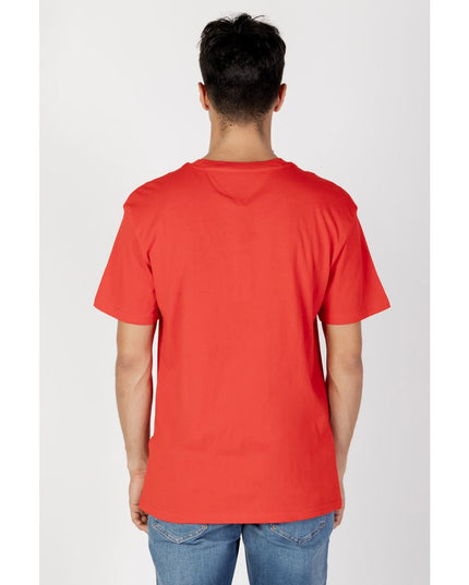 Tommy Hilfiger Jeans Red Cotton T-Shirt