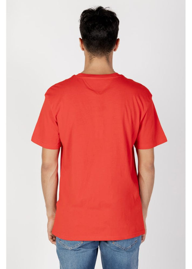 Tommy Hilfiger Jeans Red Cotton T-Shirt