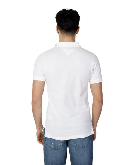 Tommy Hilfiger Jeans White Cotton Polo Shirt