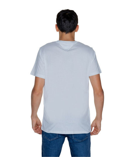 Tommy Hilfiger Jeans White Cotton Rigenerato T-Shirt