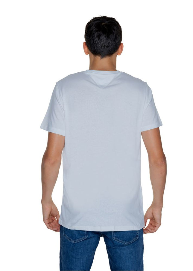 Tommy Hilfiger Jeans White Cotton Rigenerato T-Shirt