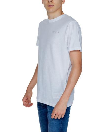 Tommy Hilfiger Jeans White Cotton Rigenerato T-Shirt