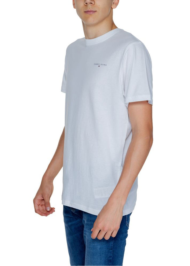 Tommy Hilfiger Jeans White Cotton Rigenerato T-Shirt