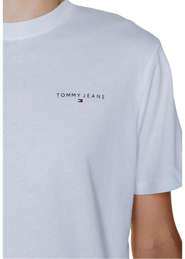 Tommy Hilfiger Jeans White Cotton Rigenerato T-Shirt