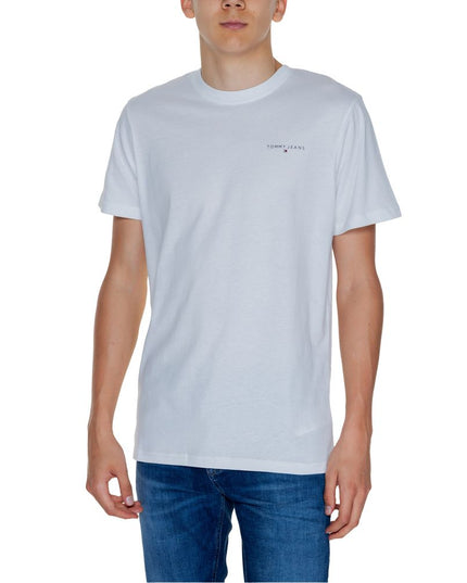 Tommy Hilfiger Jeans White Cotton Rigenerato T-Shirt