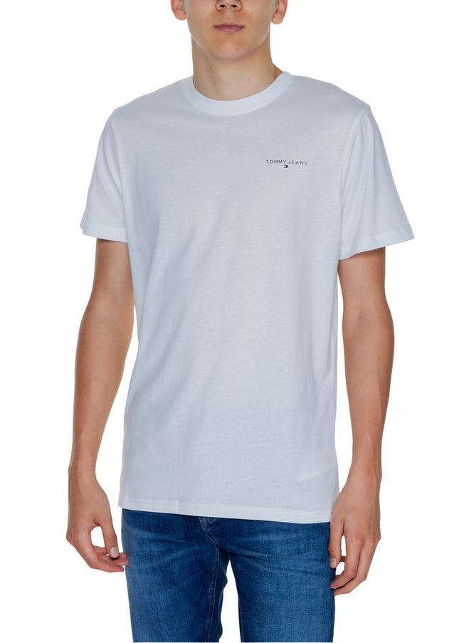 Tommy Hilfiger Jeans White Cotton Rigenerato T-Shirt