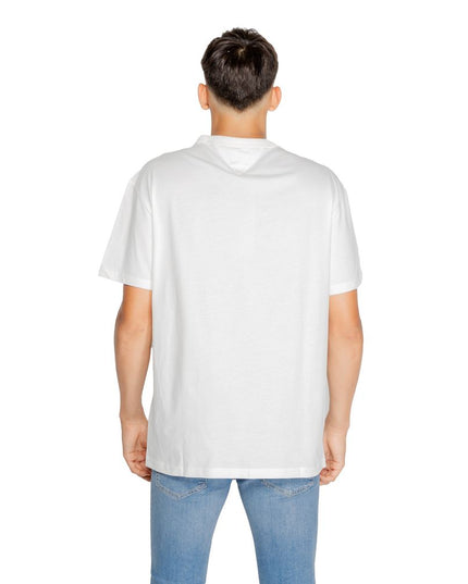 Tommy Hilfiger Jeans White Cotton Rigenerato T-Shirt