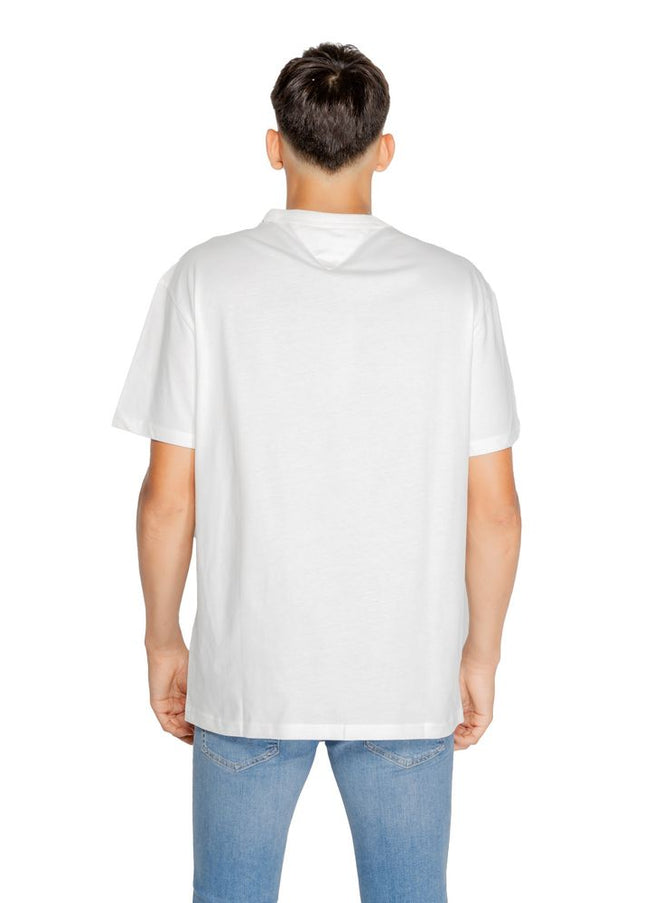 Tommy Hilfiger Jeans White Cotton Rigenerato T-Shirt