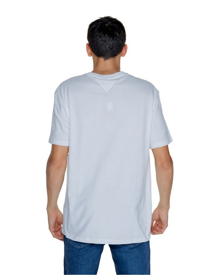 Tommy Hilfiger Jeans White Cotton Rigenerato T-Shirt