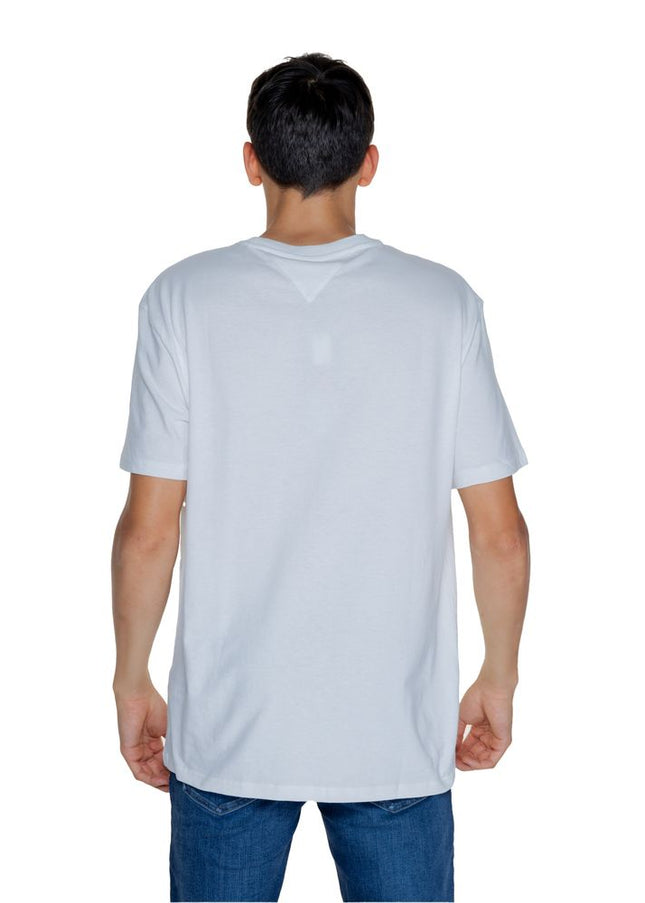 Tommy Hilfiger Jeans White Cotton Rigenerato T-Shirt