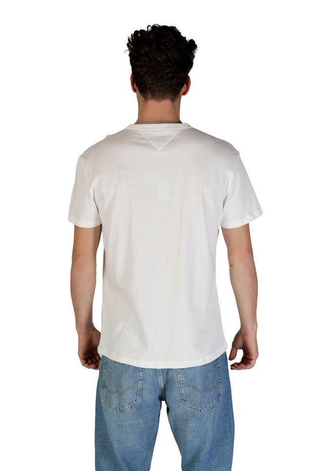 Tommy Hilfiger Jeans White Cotton Rigenerato T-Shirt