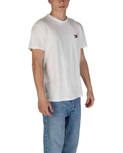 Tommy Hilfiger Jeans White Cotton Rigenerato T-Shirt