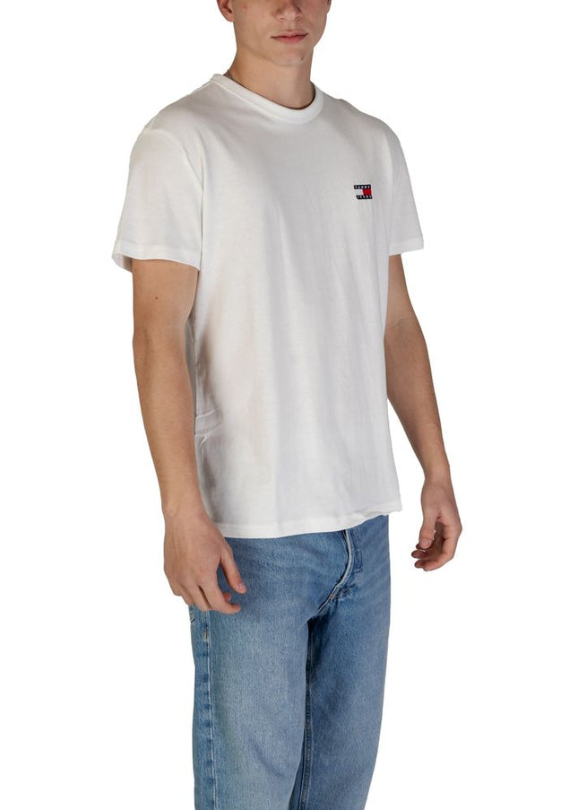 Tommy Hilfiger Jeans White Cotton Rigenerato T-Shirt